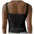 thumbnail image 5 of QUINDOS Womens T Shirts Gym Cotton Summer Black Fashion Sexy Style V-Neck Sleeveless Solid Casual Going Out Tops Tank Tops for Women, 5 of 9