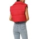 thumbnail image 3 of Chaleco acolchado ligero de mujer Inspire Chic con cuello alto y cremallera, color rojo M, 3 of 6