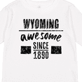 thumbnail image 4 of Inktastic Wyoming Awesome Since 1890 Boys or Girls Long Sleeve Toddler T-Shirt, 4 of 5