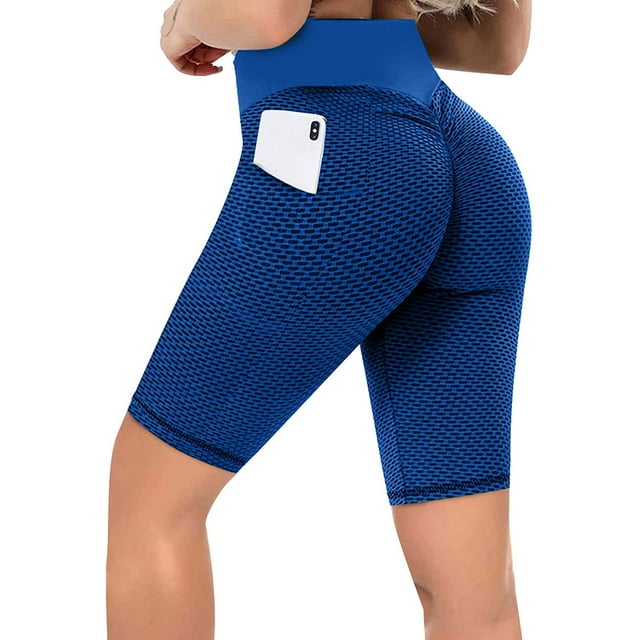 Women High Waist Ruched Butt Lifting Leggings Mesh Tummy Control Workout Running Sport Tights