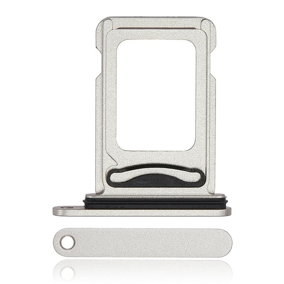 Replacement Dual Sim Card Tray Compatible For iPhone 14 / 14 Plus (Starlight)