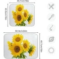 thumbnail image 3 of FREEAMG Microfiber Dish Drying Mat Absorbent Dish Draining Mat Large Size 18 x 24 Dishes Drainer Mat for Countertop Dish Drying Pads XXL Size A Bunch of Sunflowers, 3 of 7