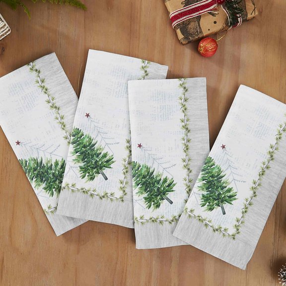 Avanti Linens Trees 4-Pack Napkin Set