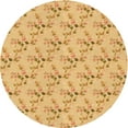 thumbnail image 1 of Ahgly Company Indoor Round Patterned Carrot Orange Area Rugs, 3' Round, 1 of 6