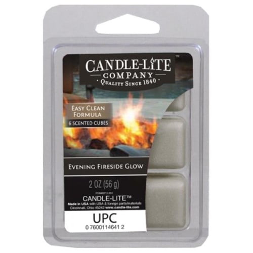 Candle Lite 2.5 Oz Evening Fireside Glow Wax Cube