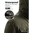 thumbnail image 2 of Wantdo Men's Jacket Padded Winter Jacket Waterproof Winter Coat Warm Outerwear Army Green L, 2 of 9