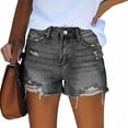 thumbnail image 6 of Jean Shorts Womens Womens Jean Shorts Baggy Jeans for Woman Denim Shorts Women Summer 2025 Trendy Women Denim Shorts High Waist Cut Off Ripped Jean Shorts with Pockets Stretchy Distressed Jorts, 6 of 7