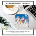 thumbnail image 4 of Dye Sublimation Coaster 32 Pcs Neoprene Cup Wear-Resistant Pad Car Coasters Portable White, 4 of 6