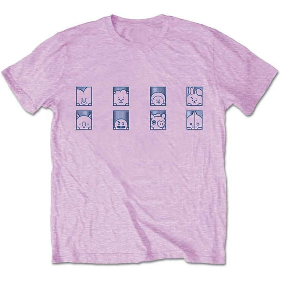 BT21 Unisex T-Shirt Group Squares (Small)