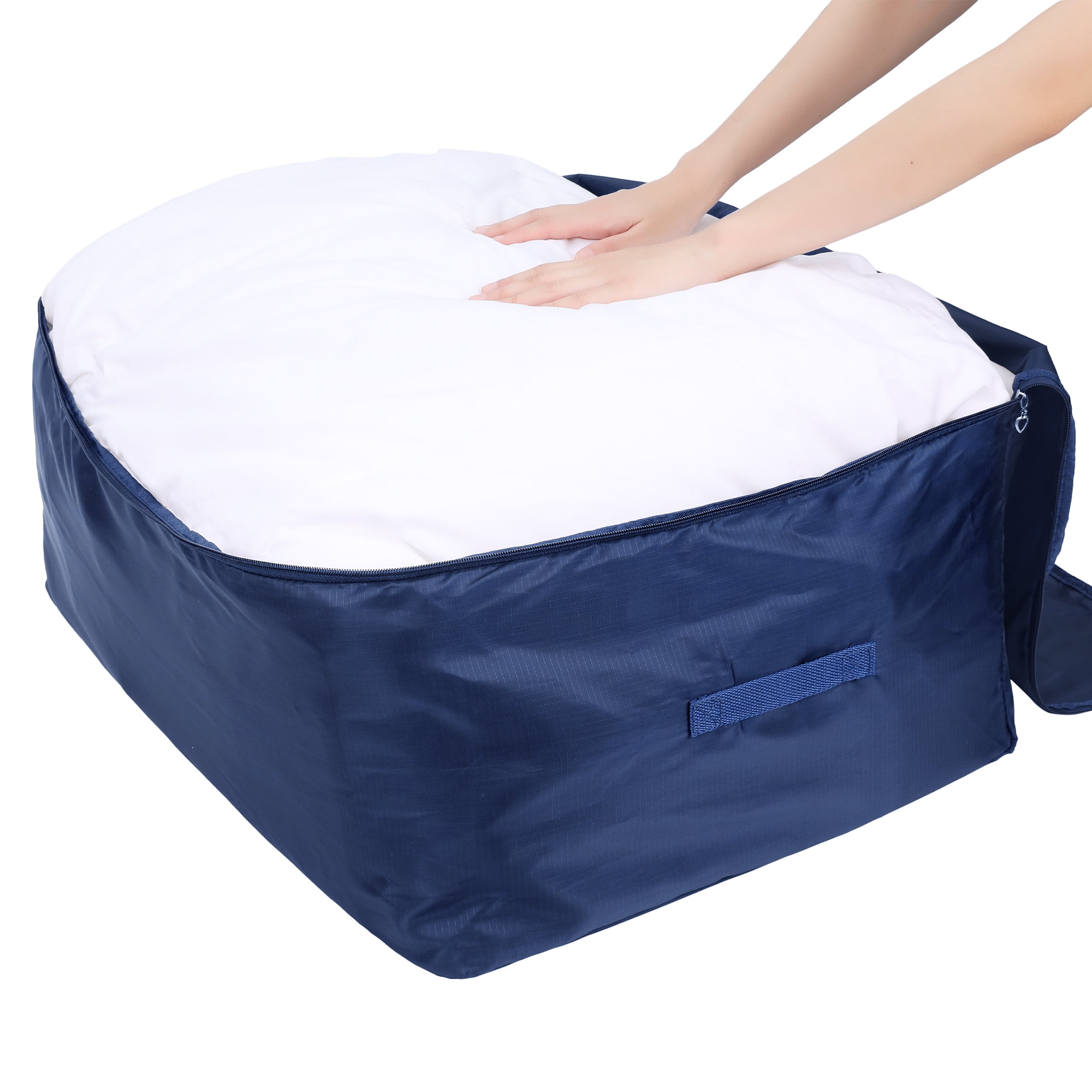 Unique Bargains 1 Pack Clothes Storage Bags Moving Bags Navy Blue 27.5*19.5*12in