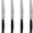 Black, variant on French Home Set of 4 Laguiole Steak Knives, Spring Green