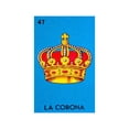 thumbnail image 2 of Playera Unisex De La Corona De La Loteria Mexicana Color Fucsia Talla Grande Marca Emil SaEs, 2 of 4