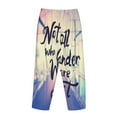thumbnail image 5 of Bingfone Pajamas For Women,Not All Those Who Wander Are Lost Pajama Pants With Pockets-Small, 5 of 9