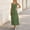 Green women's boho maxi dress a1, variant on Women's Sleeveless Maxi Dresses Round Neck Flowy Layered Boho Beach Vacation Casual Long Loose Sundresses Solid Summer Formal Dress, Black L