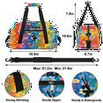 thumbnail image 2 of Qzaxky Custom Dance Bag Gym Bag Personalized Duffle Bag Large Dance Bag for Girls with Name Overnight Bag Rainbow Flower, 2 of 7