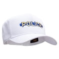 thumbnail image 5 of Blue Line Police Solid Cotton Twill Low Profile Snap Cap - White OSFM, 5 of 5