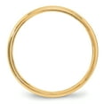 thumbnail image 3 of Primal Gold 14 Karat Yellow Gold 4mm Milgrain Half Round Wedding Band Size 10.5, 3 of 6