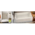 thumbnail image 2 of Maax 106348-R-001 Rubix Access 60" Alcove Acrylic Soaking Tub - White, 2 of 6