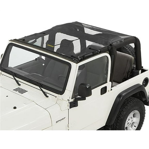 Bestop Safari Style Sun Bikini Top (Black Mesh) - 52404-11