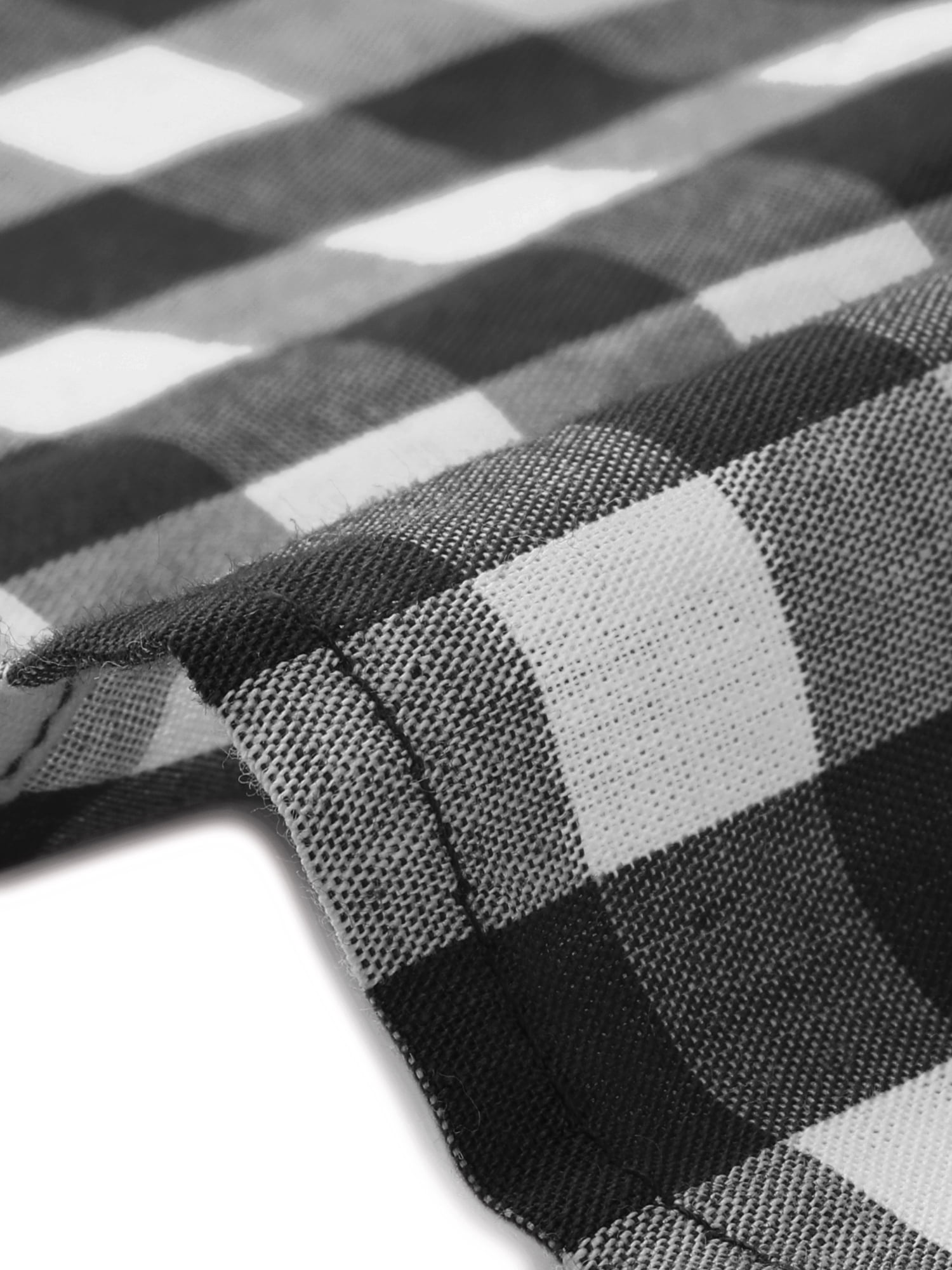 DARING DIVA Women's Plus Gingham Plaid Round Neck Dress 2X Black