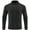 Black, variant on Youthup Men's Casual Solid Color Stand Collar Active Long Sleeve Cardigan, Quick-Dry Moisture-Wicking Winter Sportwear