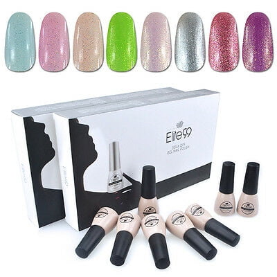 Elite99 Uv Led Gel Nagellack Soak Off Gel Nail Polish Gelish Manikure 8 Pcs Set Walmart Com Walmart Com