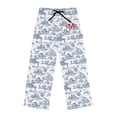 thumbnail image 2 of Personalized Monogram Farmhouse Toile Women's Pajama Pants, 2 of 5