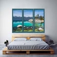 thumbnail image 2 of IDEA4WALL Wall Murals for Bedroom Fake Window Beach Blue Window Removable Wallpaper Peel and Stick Wall Stickers - 36x48 inches, 2 of 4