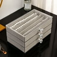 thumbnail image 4 of OEFNTAC Drawer Multifunctional Dustproofs Jewelry Sense Box Simples Display Premiums Jewelry Box Organizer, 4 of 6