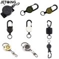 thumbnail image 2 of Retractable Key Holder with 100CM Steel Wire Cable Tactical Keychain for Outdoor Camping Travel Belt Clip, 2 of 7