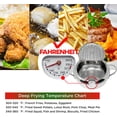 thumbnail image 2 of Deep Fryer Pot (°F), 11"/4.4Qt (4.2 L) Extra Large Tempura Frying Pot with Lid, 304 Stainless Steel Fry Pot with Fahrenheit Thermometer and Oil Drip Drain Rack, 2 of 7