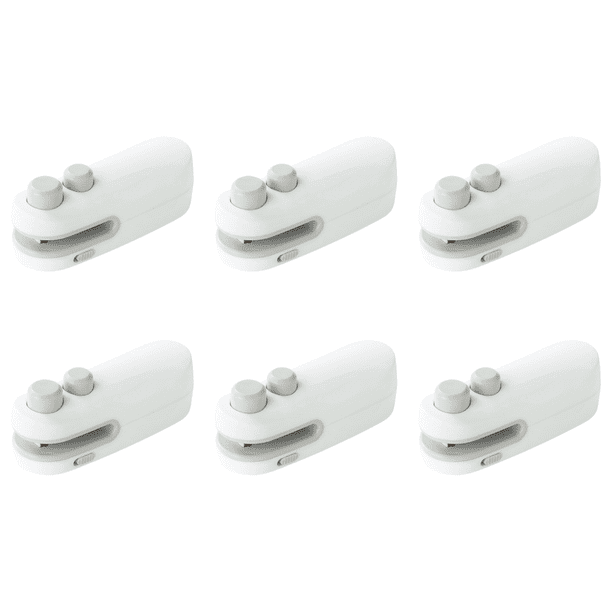 Plástico para El Artefacto Sellado para Conservación Alimentos Pequeña Mini Máquina Sellado Aperitivos (blanca) Blanca
