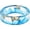 Blue 6, variant on Jewelers 8mm Ocean Style Transparent Plastic Resin Wedding Band Cocktail Party Ring