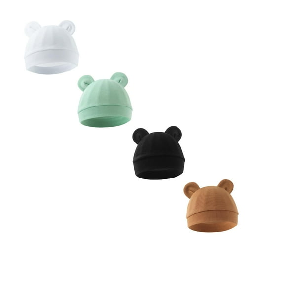 Coerni Toddler Cotton Hats Girls Preemie Baby Hats Bear Ears Boys and Girls Beanies Soft Warm Caps Fall Winter Warm Hat