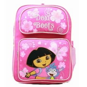 backpack - dora the explorer - pink butterfly (large school bag) new 36286