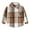 T129-Brown, variant on Little Big Boys Girls Plaid Flannel Shirt Button Down Family Matching Outfits(5-6 Years,T128-Blue)