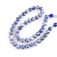 thumbnail image 4 of Sunburst Natural Sodalite Gemstone 8 MM Round Smooth Blue Beads Adjustable Necklace Mala Jewelry, 4 of 5