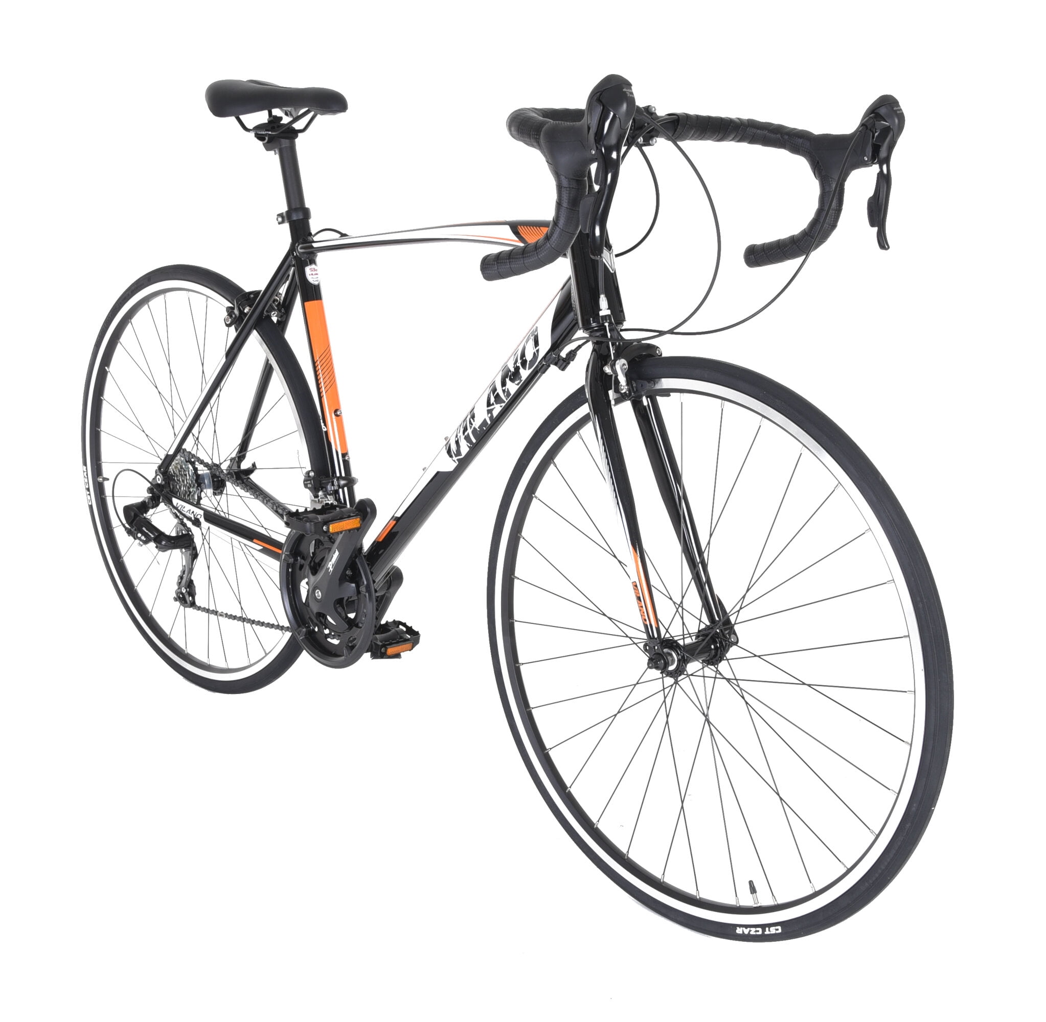 vilano shadow 3.0 road bike with shimano sti integrated shifters
