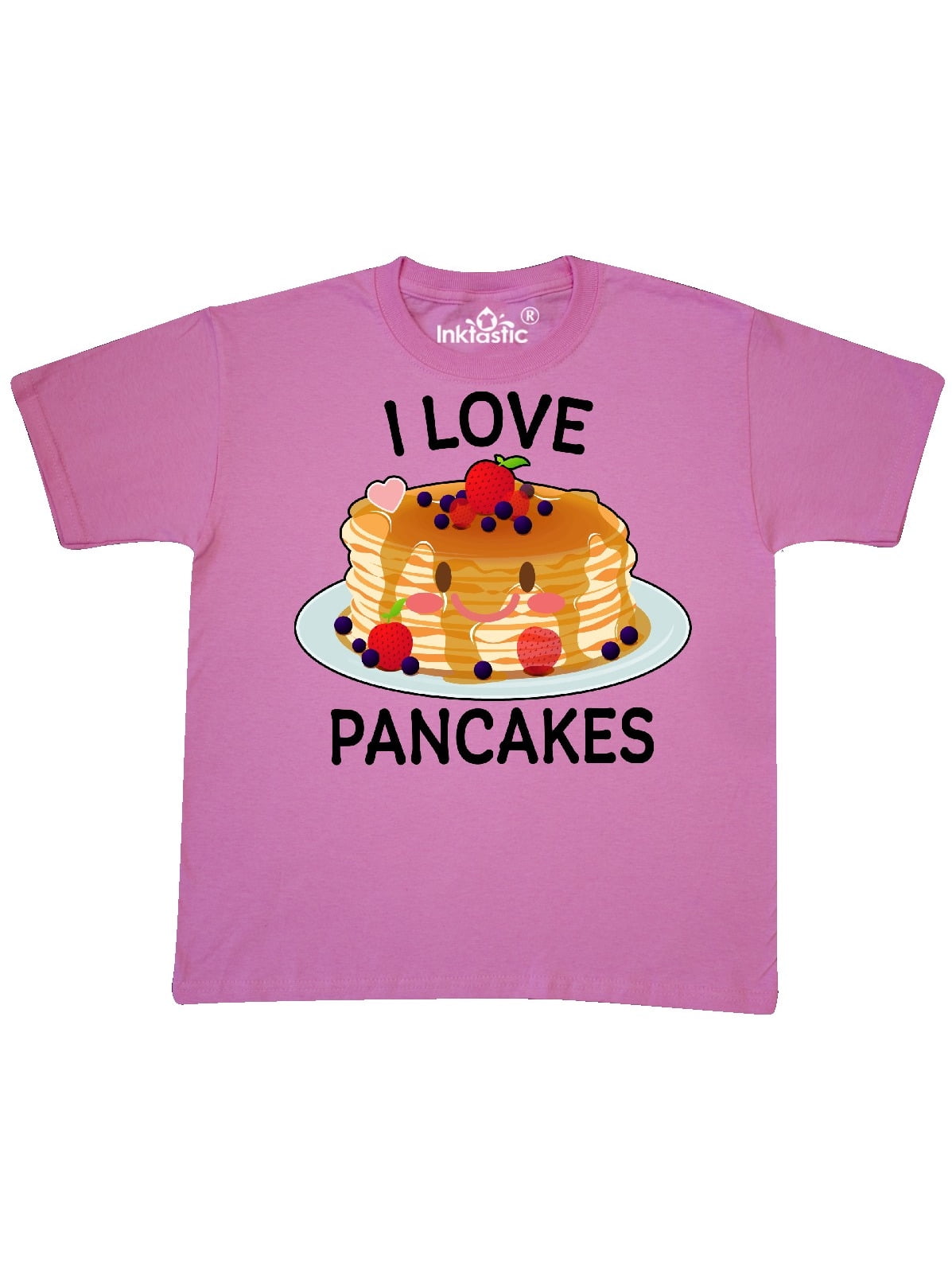I Love Pancakes with Cute Stack of Pancakes Youth TShirt