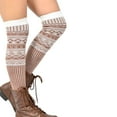 thumbnail image 5 of Teehee Women's Extra Long Fashion Thigh High Socks Over the Knee High Boot Socks, 5 of 5