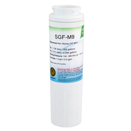 Water Filter Refrigerator Cartridge for MAYTAG AMANA Fridge UKF8001 UKF9001 x 2