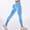 504_Sky Blue, variant on Yoga Pants Women Mesh Openwork Quick Dry Tummy Control Outdoor Yoga Pants,Beige L
