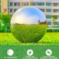 thumbnail image 6 of GadgetVLot 6Pcs Mirror Reflective Garden Balls Stainless Steel 360-Degree Sphere Polished Home Ornament Decor Gazing, 6 of 13