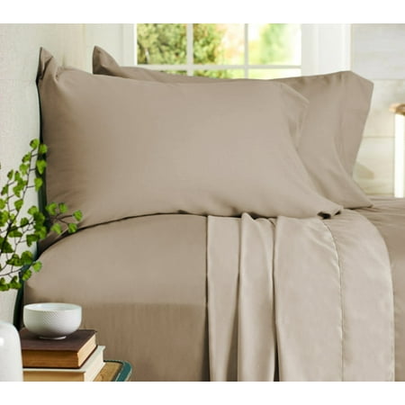 Auraa Comfort 500 TC Reversible 100% Cotton 4PC Cal King Sheet (Best Sheets To Purchase)