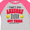 thumbnail image 4 of Inktastic That's My Awesome Sister out There with Softballs Boys or Girls Toddler T-Shirt, 4 of 5