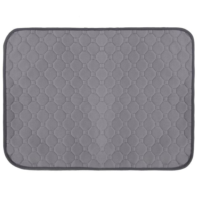 Waterproof Pet Puppy Training Mat Washable Reusable Pee Pads for Dog Cat (Gray S)