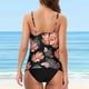thumbnail image 4 of Trajes de baño tankini para mujer Trajes de baño de dos piezas con espalda de tiras y estampado conservador para mujer Traje de baño de dos piezas para mujer, 4 of 9