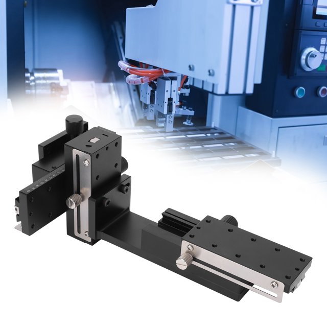 Plateau de Traduction Linéaire, Guide d'Engrenage Rainures Type XYZ Axes Plateforme de Coupe Manuelle 98N Charge pour Équipement