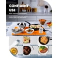 thumbnail image 4 of Electric Food Warming Mat – Silicone Heating Mat for Food 9 Temperature Settings - Roll Up Warming Mat for Food Portable Food Warmer Mat - Warming Trays for Buffets Party Home Orange, 4 of 6