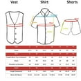 thumbnail image 2 of 4pc Set Boy Toddler Formal Fuchsia Vest and Bow tie White Navy Khaki Shorts S-4T, 2 of 2